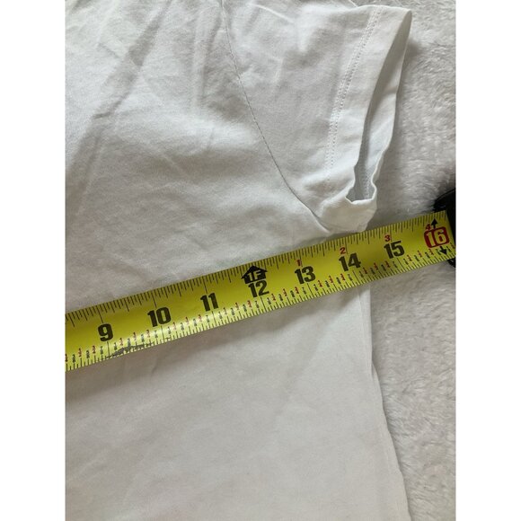 Barbie Queen Of Everything Junior‎ Vneck White Tshirt Small Graphic Print NWOT - Picture 6 of 7